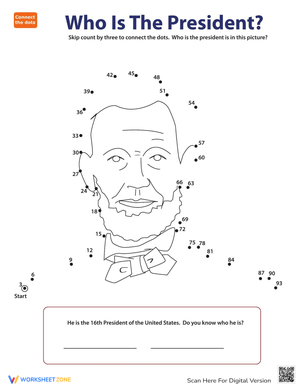 Presidential Skip Counting: Connect the Dots