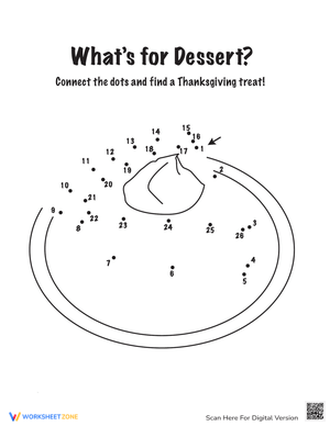 Dessert Connect the Dots: Sweet Activity