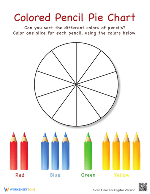 Colored Pencil Pie Chart Analysis