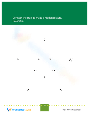 Star Connect the Dots: Number Practice