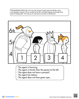 Catch the Crook Logic Worksheet