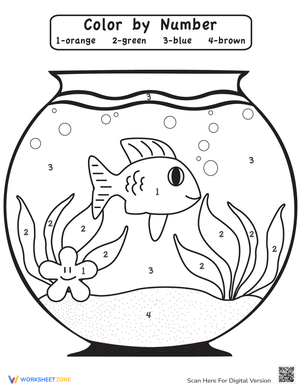 Fishbowl Color by Number: An Engaging Activity