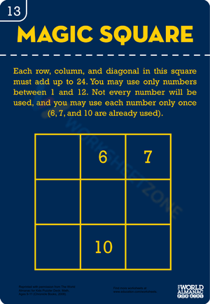 Solve the Magic Square: A Fun Math Puzzle