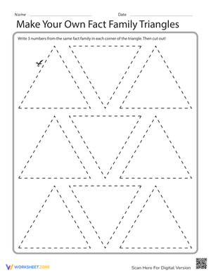 Fact Family Triangles: Math Made Fun!