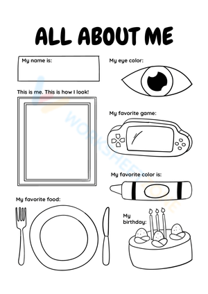 All About Me: A Reflective Worksheet