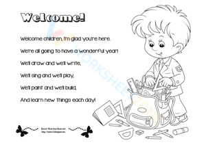 Welcome: A Welcoming Worksheet for Students