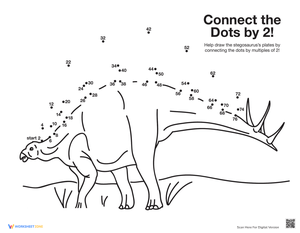 Practice Skip Counting with Stegosaurus Fun