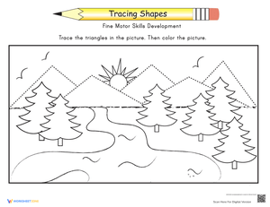 Practice Tracing Shapes for Fine Motor Skills