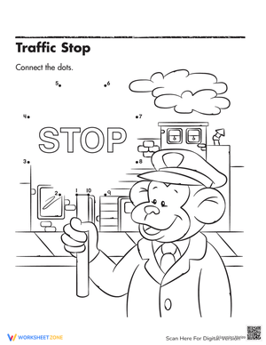 Traffic Stop Connect the Dots Activity