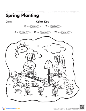 Spring Planting Worksheet: A Fun Seasonal Activity