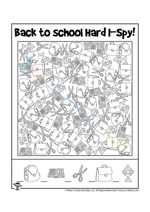 Back to School I Spy: A Challenging Visual Activity