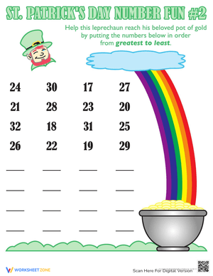 St. Patricks Day Number Fun Worksheet