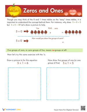 Learn Multiplying Zeros and Ones