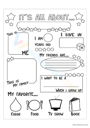 All About Me Worksheet for Kids – Fun Back to School Activity