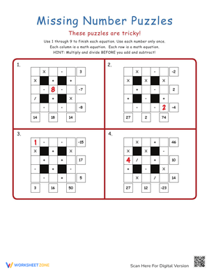 Challenging Math Puzzles