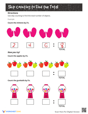 Skip Counting to Find the Total