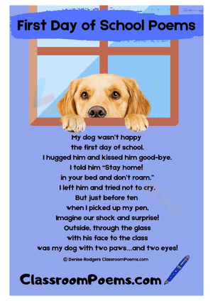 First Day of School Poem Reading