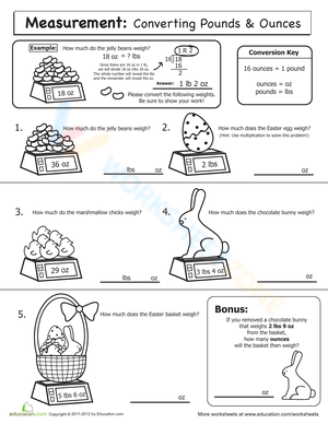 Spring Math: Measure Weight Activity