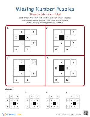 Math Puzzles: Creative Problem-Solving