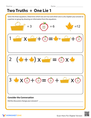 Two Truths and One Lie: Critical Thinking