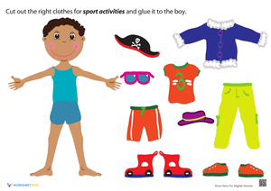 Dress Up Fun: Sports Boy Paper Doll