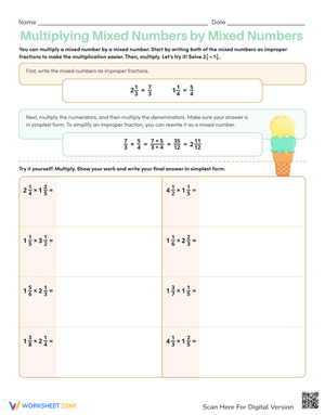 Fraction Mastery: Multiplying Mixed Numbers