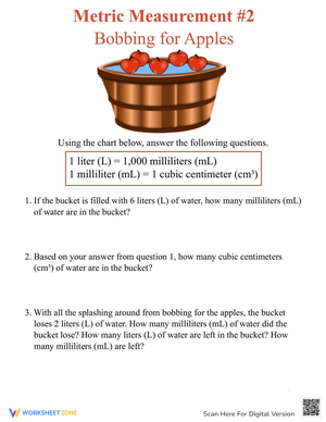 Metric Measuring Worksheet