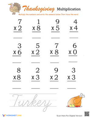 Practice Thanksgiving Math