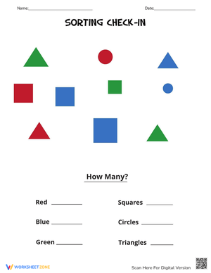 Sorting Check-In Worksheet