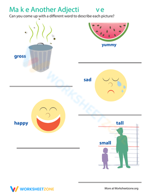 Better Adjectives Worksheet
