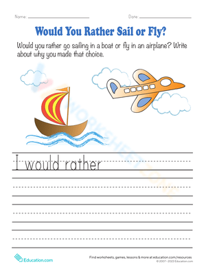 Would You Rather Sail or Fly?