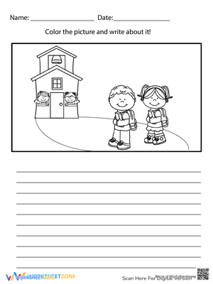 Back to School Writing Prompts: Go to School