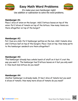 Solving Simple Word Problems