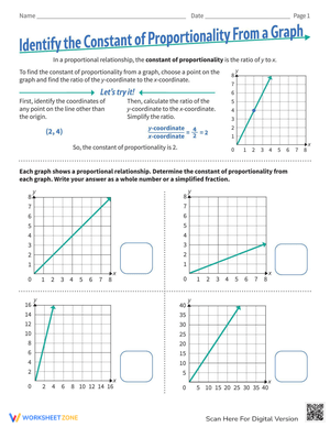 Identify the Constant of Proportionality