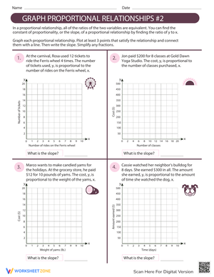 Graph Proportional Relationships Worksheet