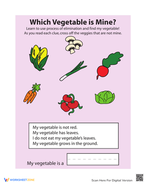 Elimination Game with Vegetables