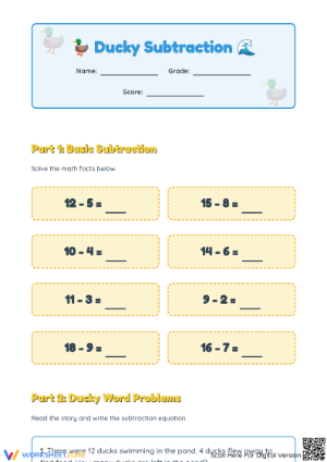 Printable Subtraction with Regrouping Worksheet | Grade 2