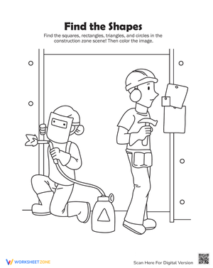 Shape Find: A Shape Identification Worksheet for Kids