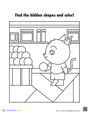Shape Hunt: Engaging Worksheet for Shape Recognition