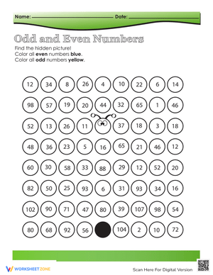 Odd Number Jumble: Practice Identifying Odd Numbers