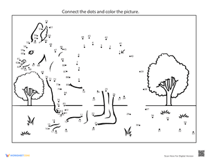 Dot-to-Dot Animals: Connect the Dots Activity