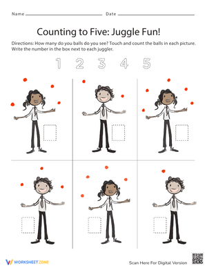 Counting to Five: Juggle Fun!