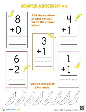 Preschool Addition: Basic Math Practice for Kids