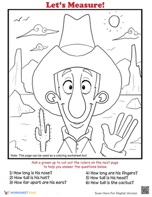 Measure Like a Cowboy: Fun Measurement Worksheet