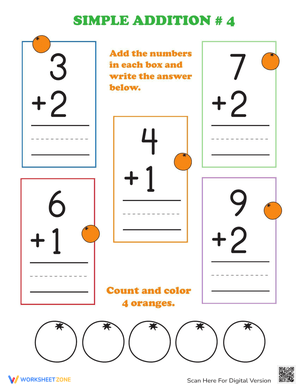 Preschool Addition Worksheet: Make Math Fun!