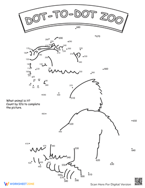 Zoo Dot to Dot: Connect the Dots