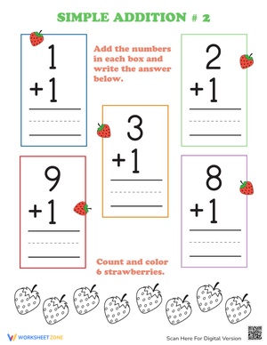Preschool Addition: Practice Addition