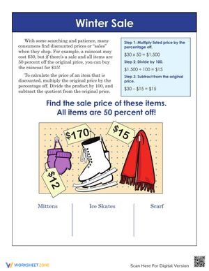 How to Calculate Discounts Worksheet