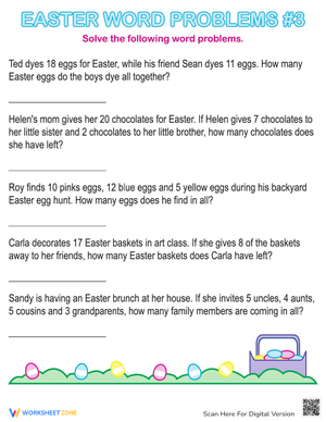 Easter Word Problems