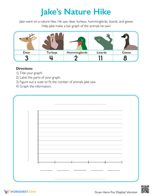 Jake's Nature Hike Worksheet